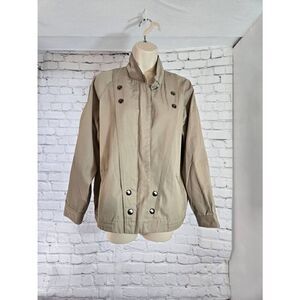Alexander's Womens Size Medium Khaki Beige Lightweight Jacket